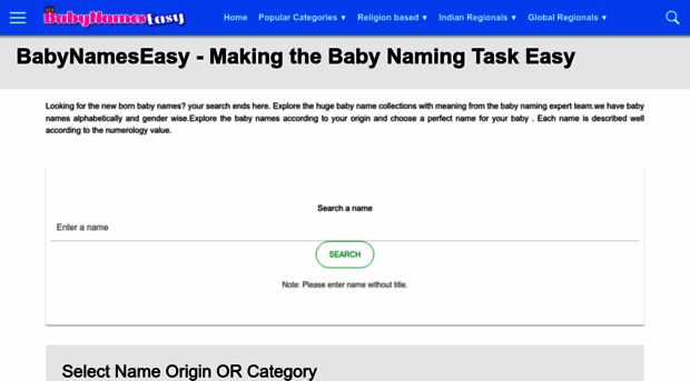 babynameseasy.com