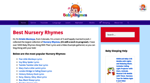 babyrhymes.com
