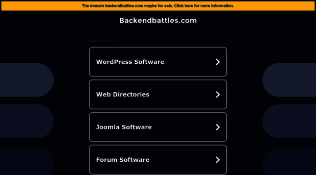 backendbattles.com