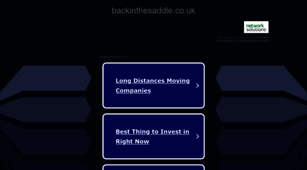 backinthesaddle.co.uk