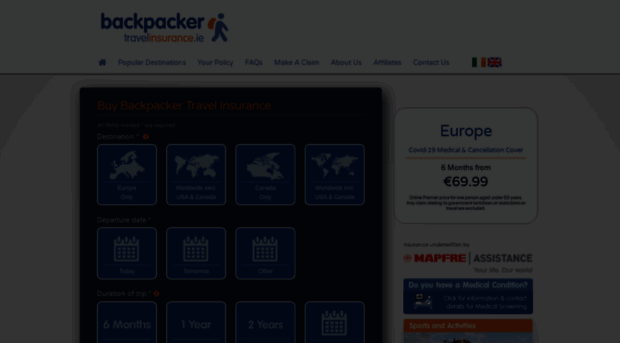 backpackertravelinsurance.ie