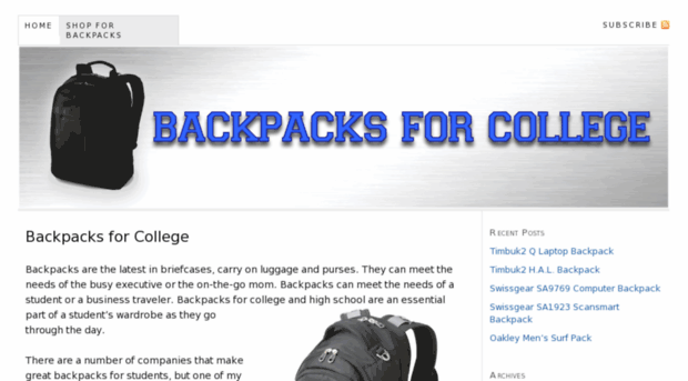 backpackzforcollege.com