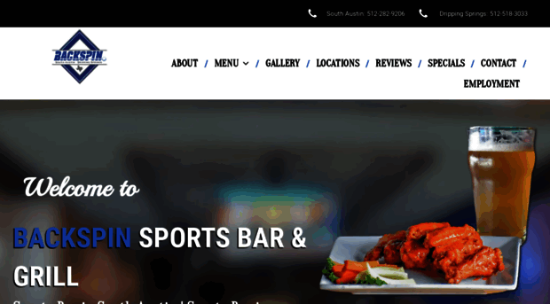 backspinsportsbar.com