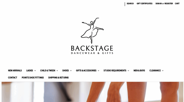 backstagedancewear.com