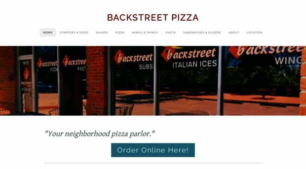 backstreetpizzeria.com