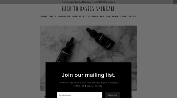 backtobasicsskin.com