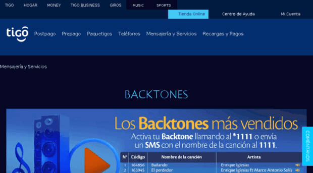 backtones.tigo.com.bo