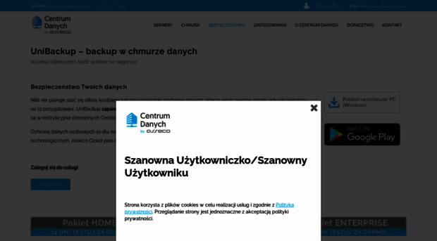backup.unizeto.pl