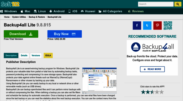 backup4all-lite.soft112.com