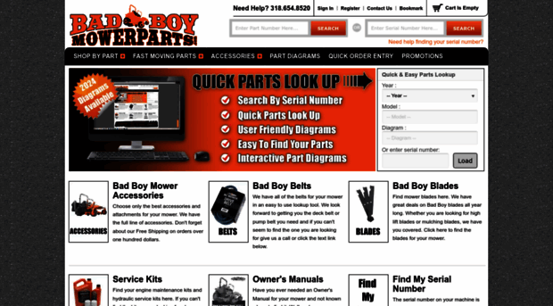 badboymowerparts.com