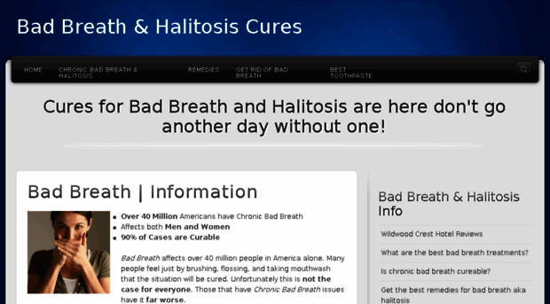 badbreathhalitosiscures.com