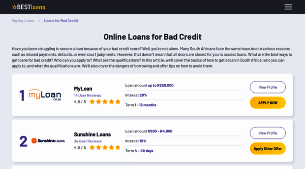 badcredit-loan.co.za