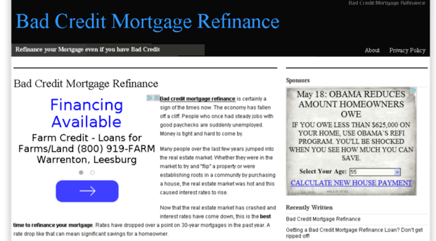 badcreditmortgagerefinancenow.com