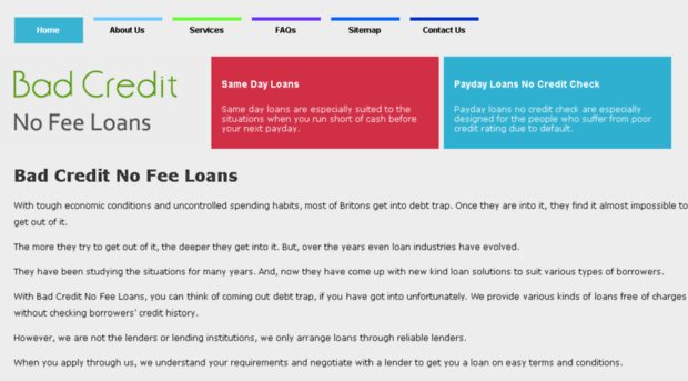 badcreditnofeeloans.co.uk