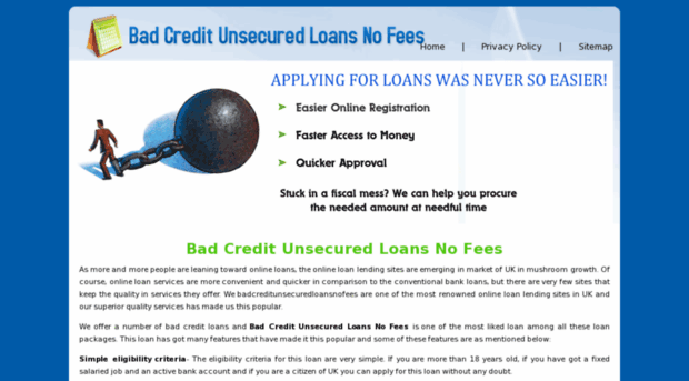 badcreditunsecuredloansnofees.co.uk