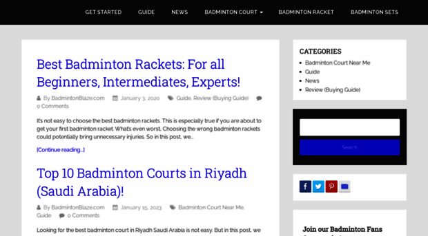 badmintonblaze.com