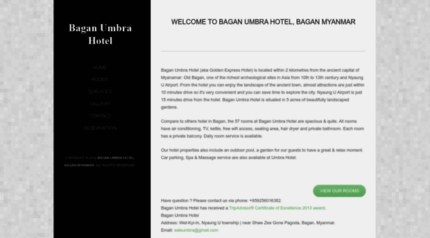 baganumbrahotel.com