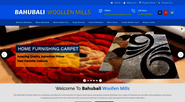 bahubaliwoollenmills.com