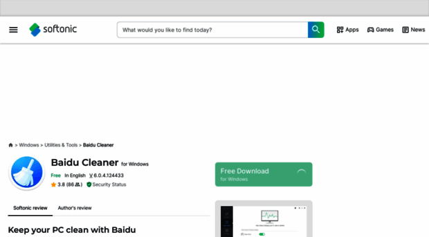 baidu-cleaner.en.softonic.com