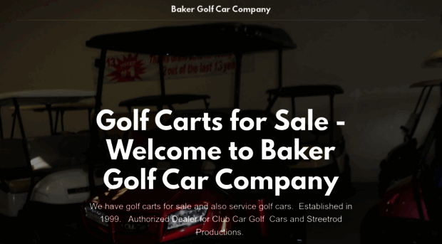 bakergolfcar.com