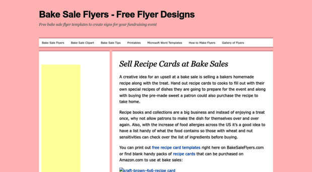 bakesaleflyers.com