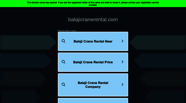 balajicranerental.com