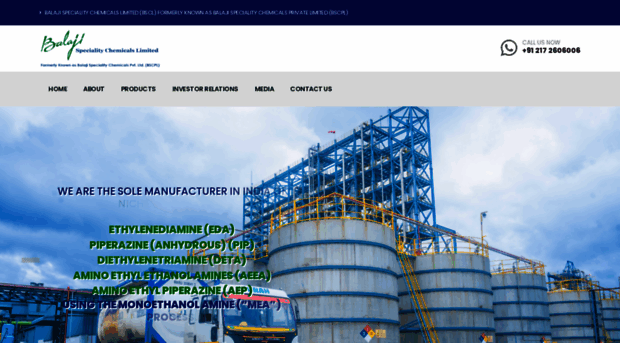 balajispecialitychemicals.com