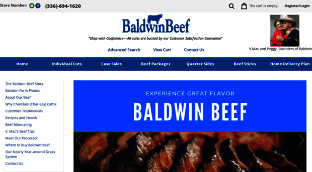 baldwincharolaisbeef.com