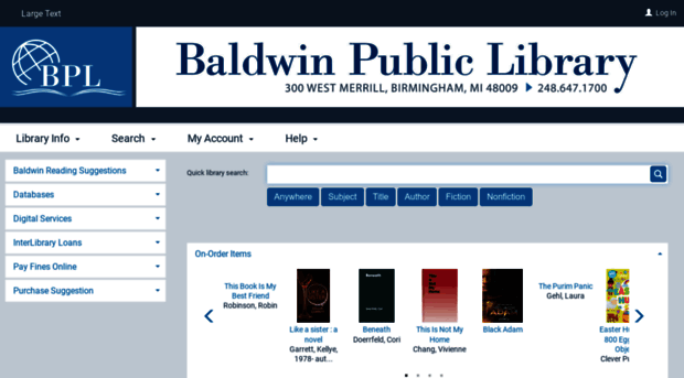 baldwinlib.polarislibrary.com