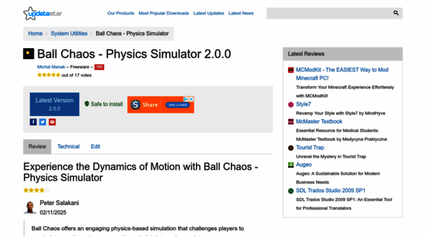 ball-chaos-physics-simulator.updatestar.com
