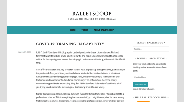 balletscoop.com