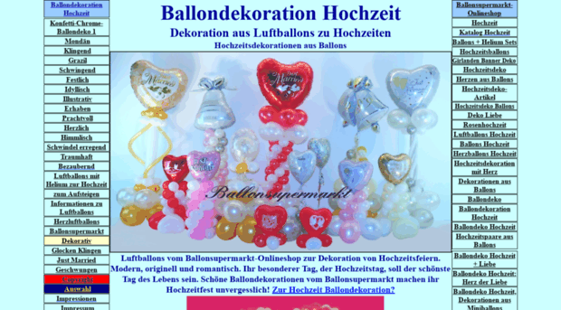 ballondekoration-hochzeit.de
