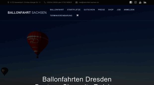 ballonfahrt-sachsen.de