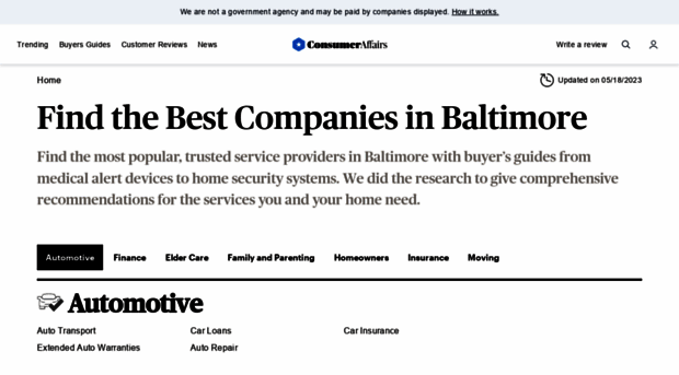 baltimore.consumeraffairs.com