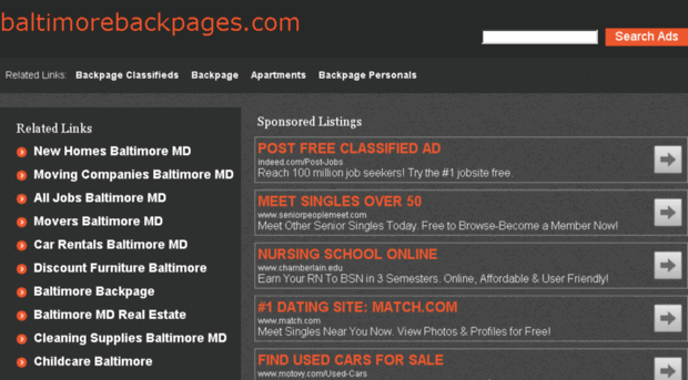 baltimorebackpages.com