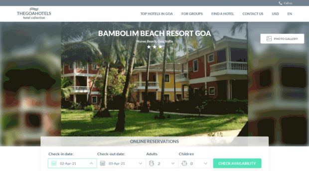 bambolim-beach-resort.thegoahotels.com