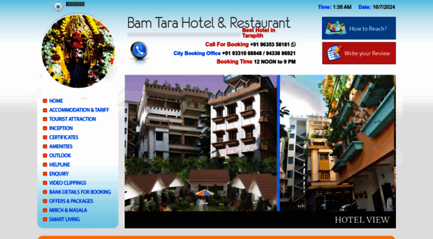 bamtarahotelnrestaurant.com