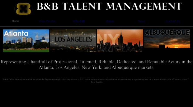 bandbtalentmanagement.com