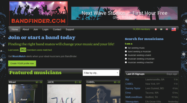 bandfinder.com