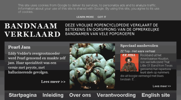 bandnaamverklaard.nl