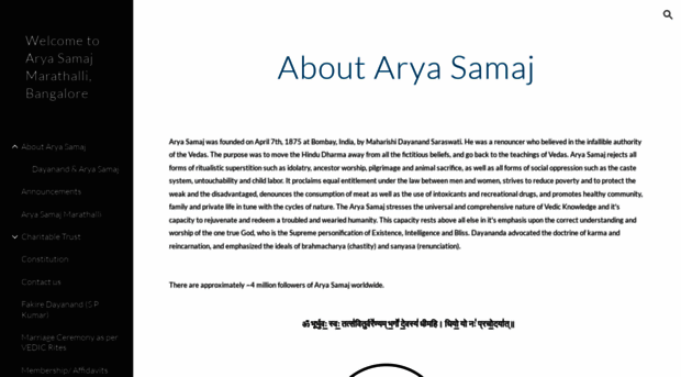 bangalorearyasamaj.com