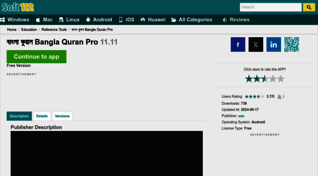 bangla-quran-pro.soft112.com