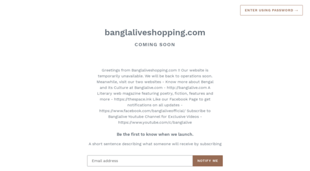 banglaliveshopping.com