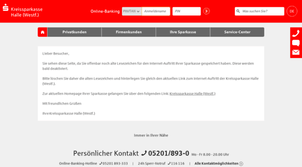 bankingportal.kskhalle.de