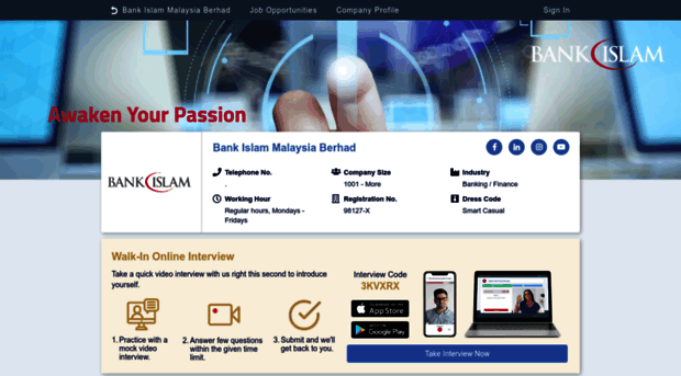 bankislam.is-hiring.com