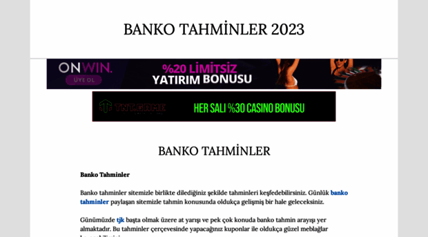 bankotahminler.com.tr