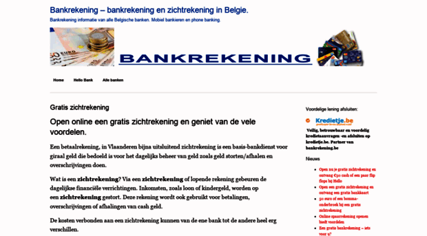bankrekening.be