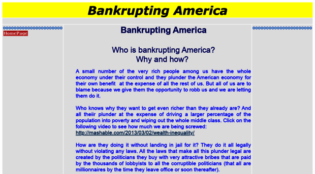 bankruptingamerica.com