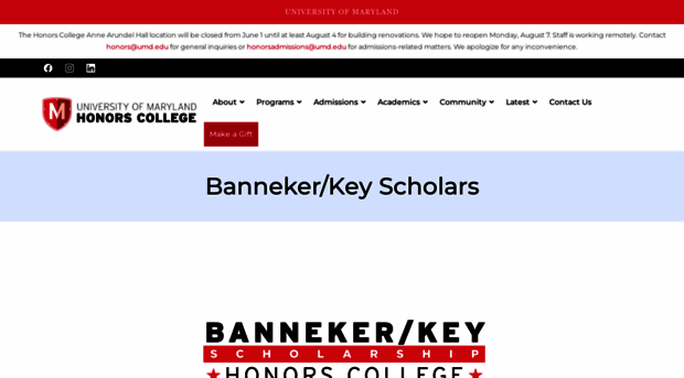 bannekerkey.umd.edu