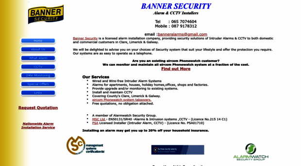 bannersecuritysystems.com